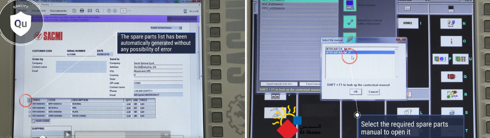 Interactive spares service now standard on SACMI high pressure casting equipment: discover the advantages